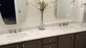 marble bathroom countertop